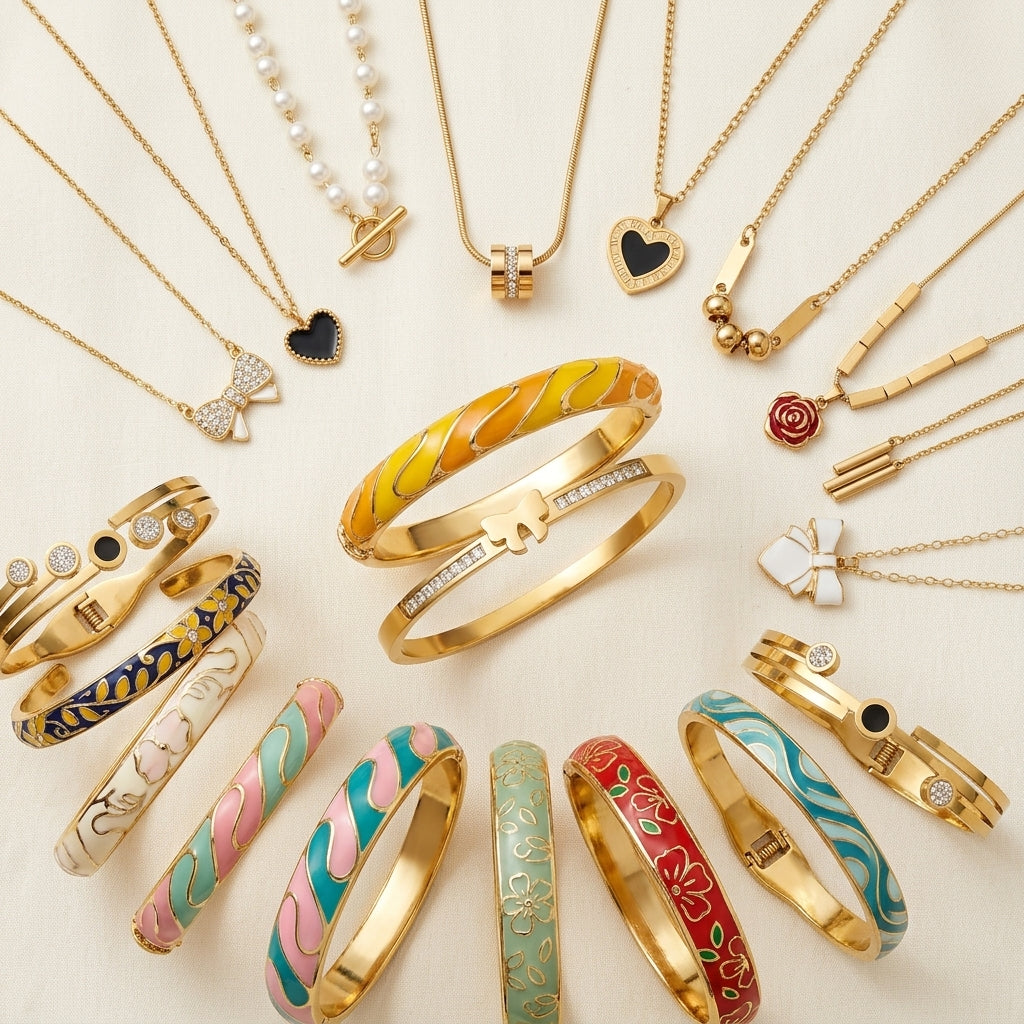 Full waterproof stainless steel jewelry collection — KHAMM