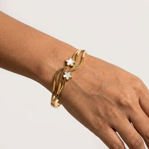 Wave Cuff Bangle close-up detail