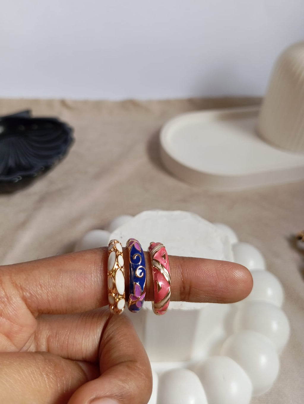 Stackable Enamel Ring