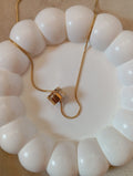 Crystal Ring Pendant Necklace
