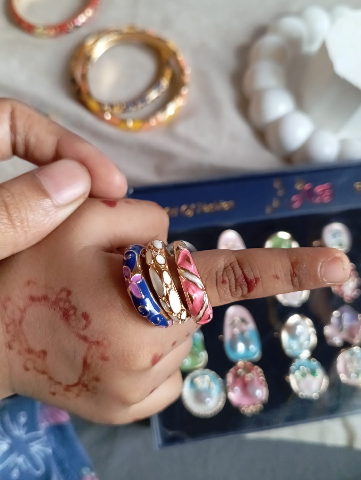 Stackable Enamel Ring