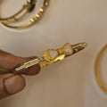 Pearl Bow Zircon Handcuff