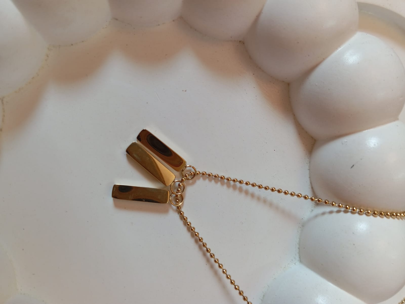 Triple Bar Pendant Necklace