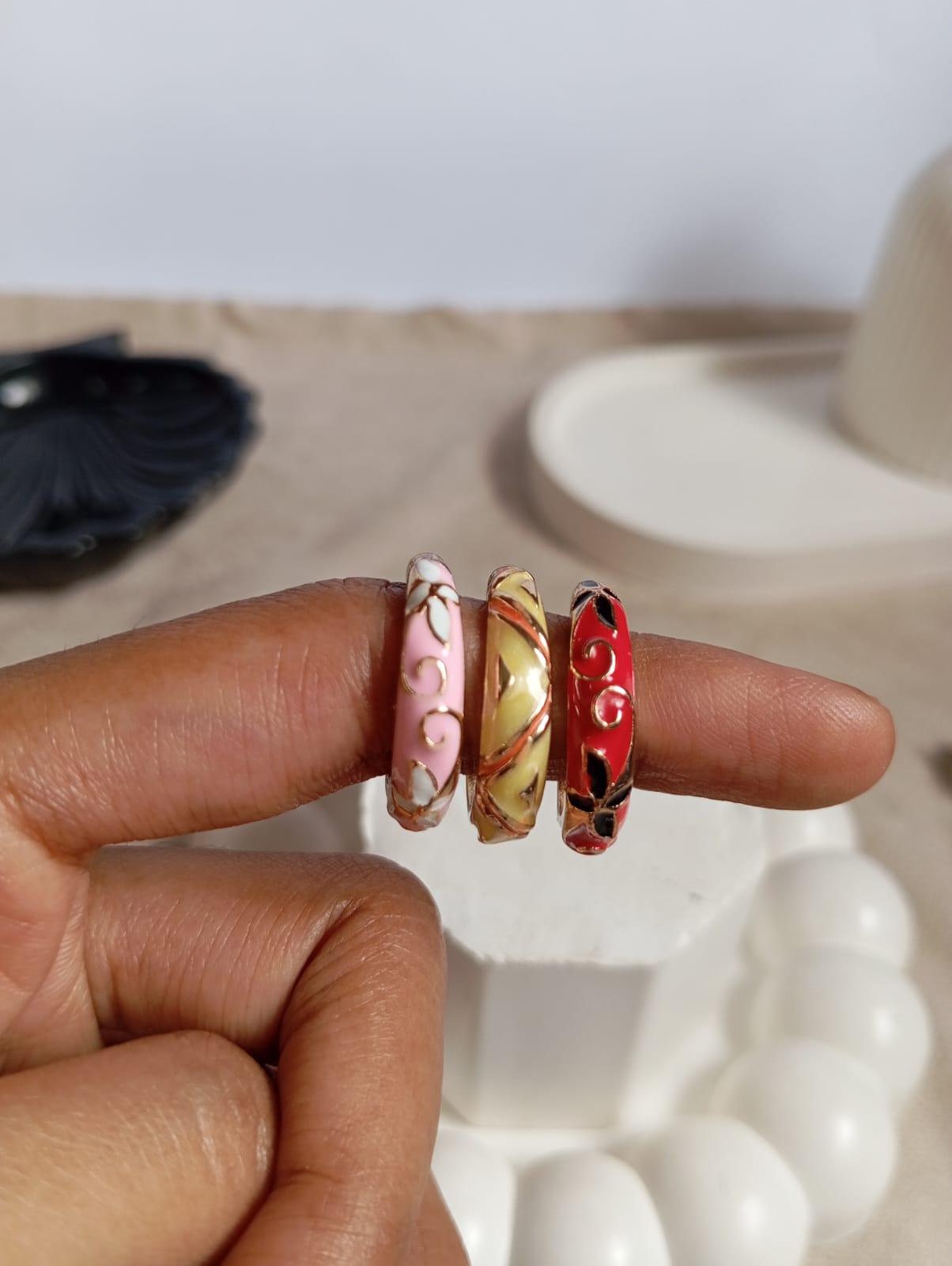 Stackable Enamel Ring